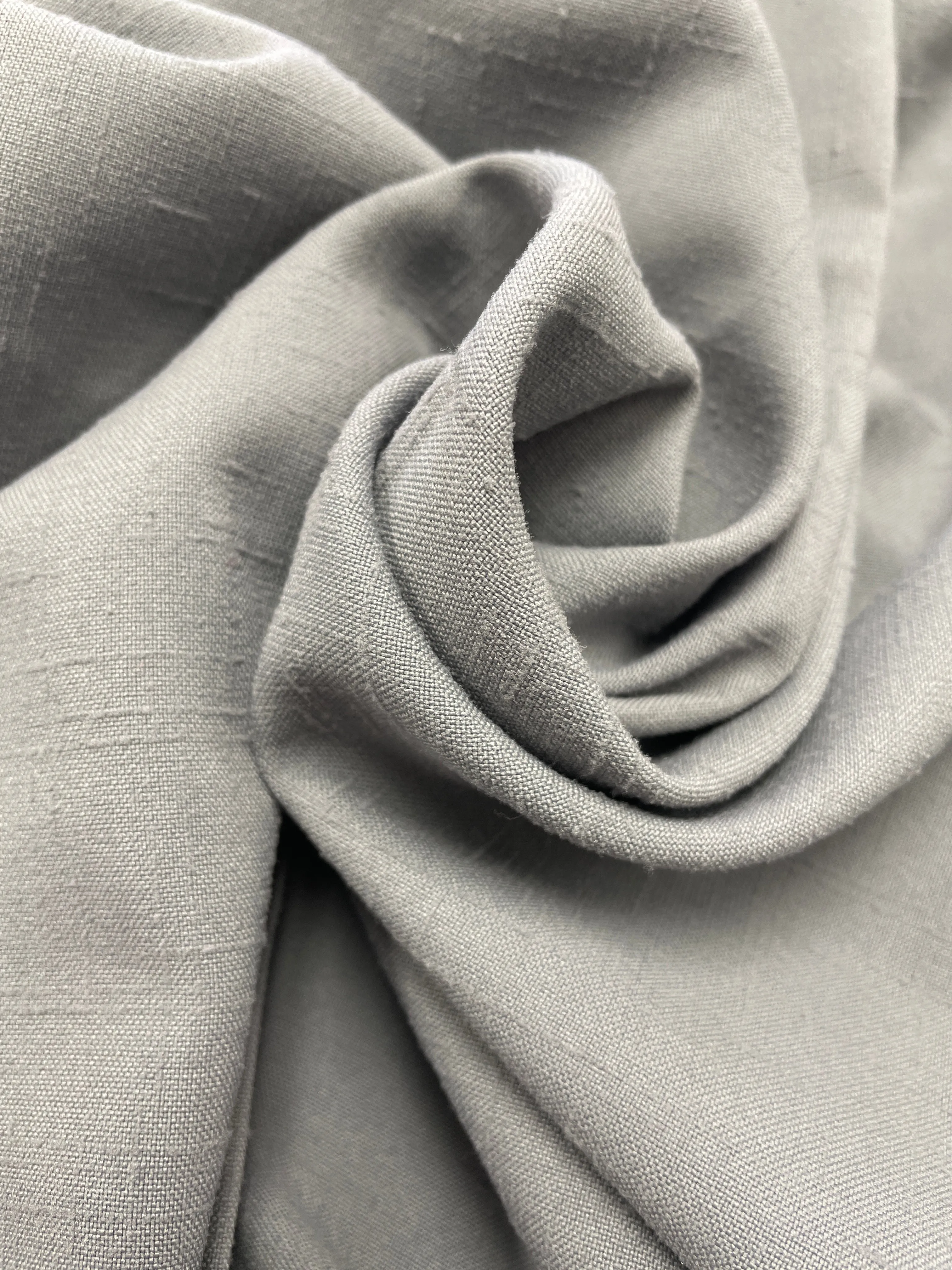 2 3/8 YD Polyester with "Linen" Weave - Gray