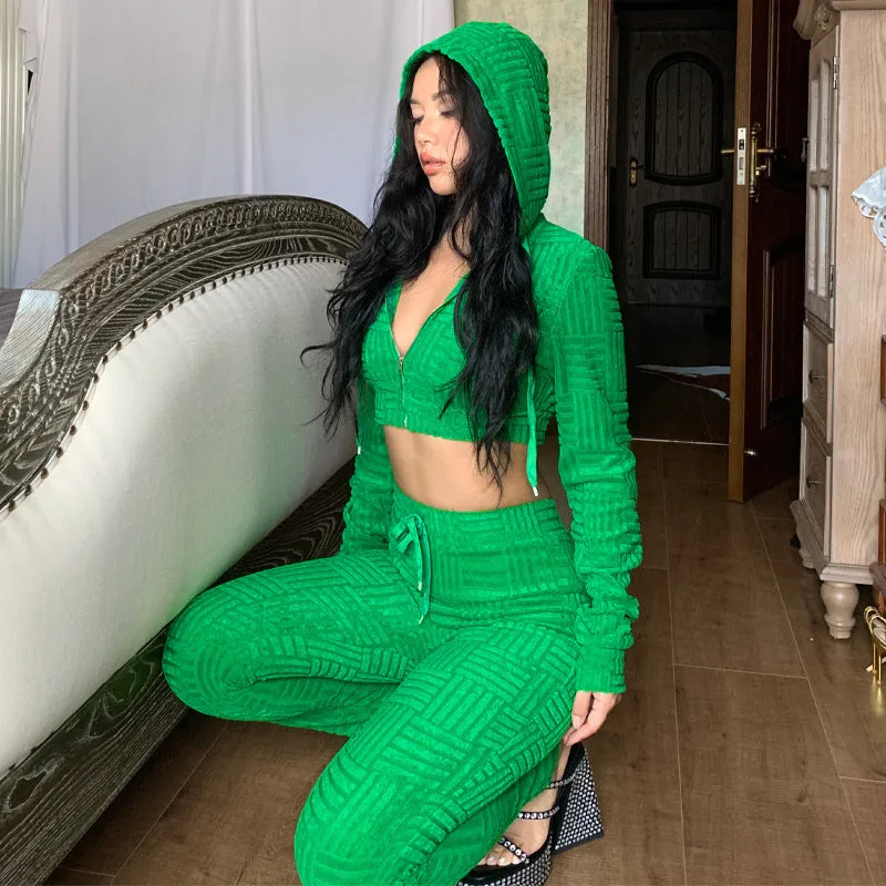 2 Piece Set Female Sweatsuit Sweatpants And Hoodies Two Piece Casual Sets Women Autumn Winter Clothing