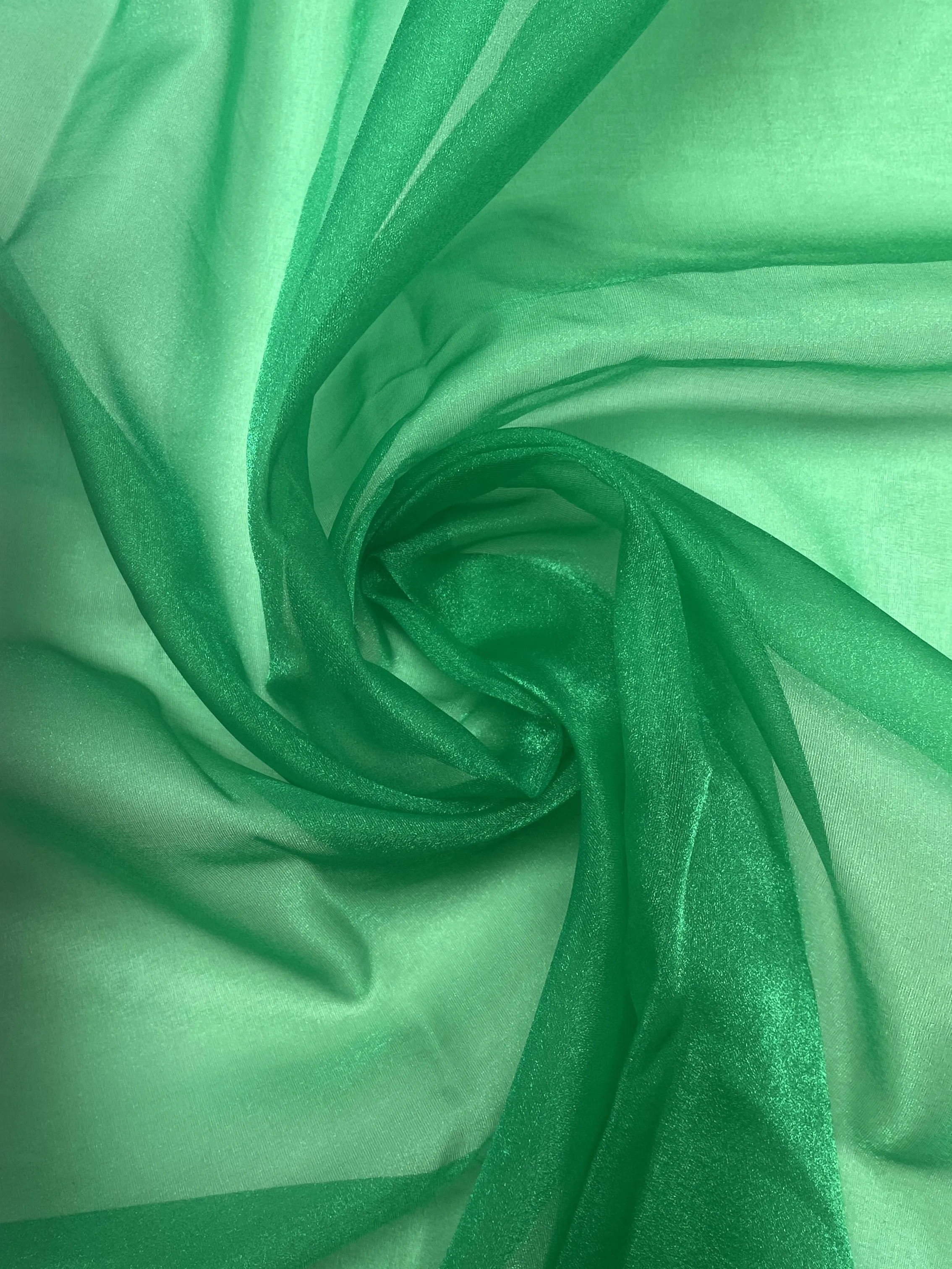2 YD Polyester Crystal Organza - Green