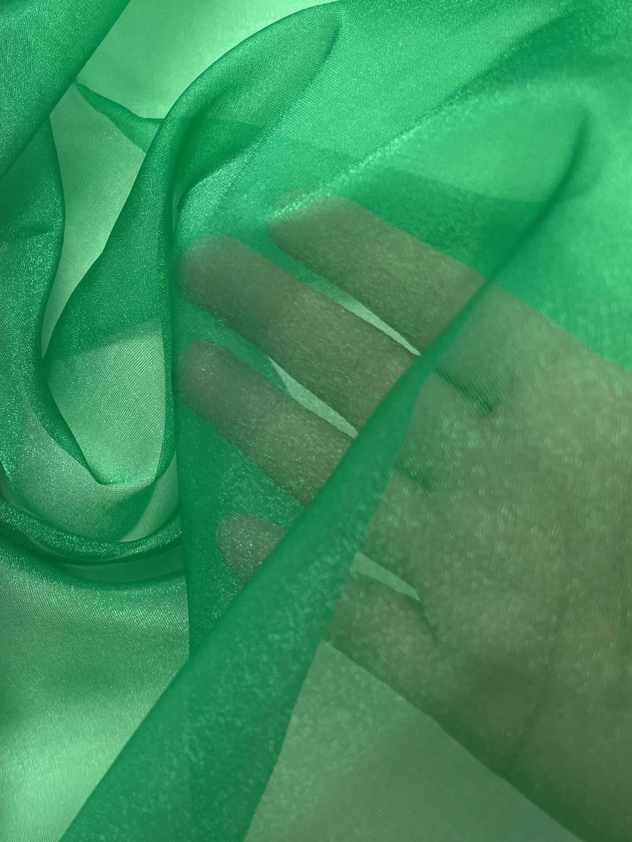 2 YD Polyester Crystal Organza - Green