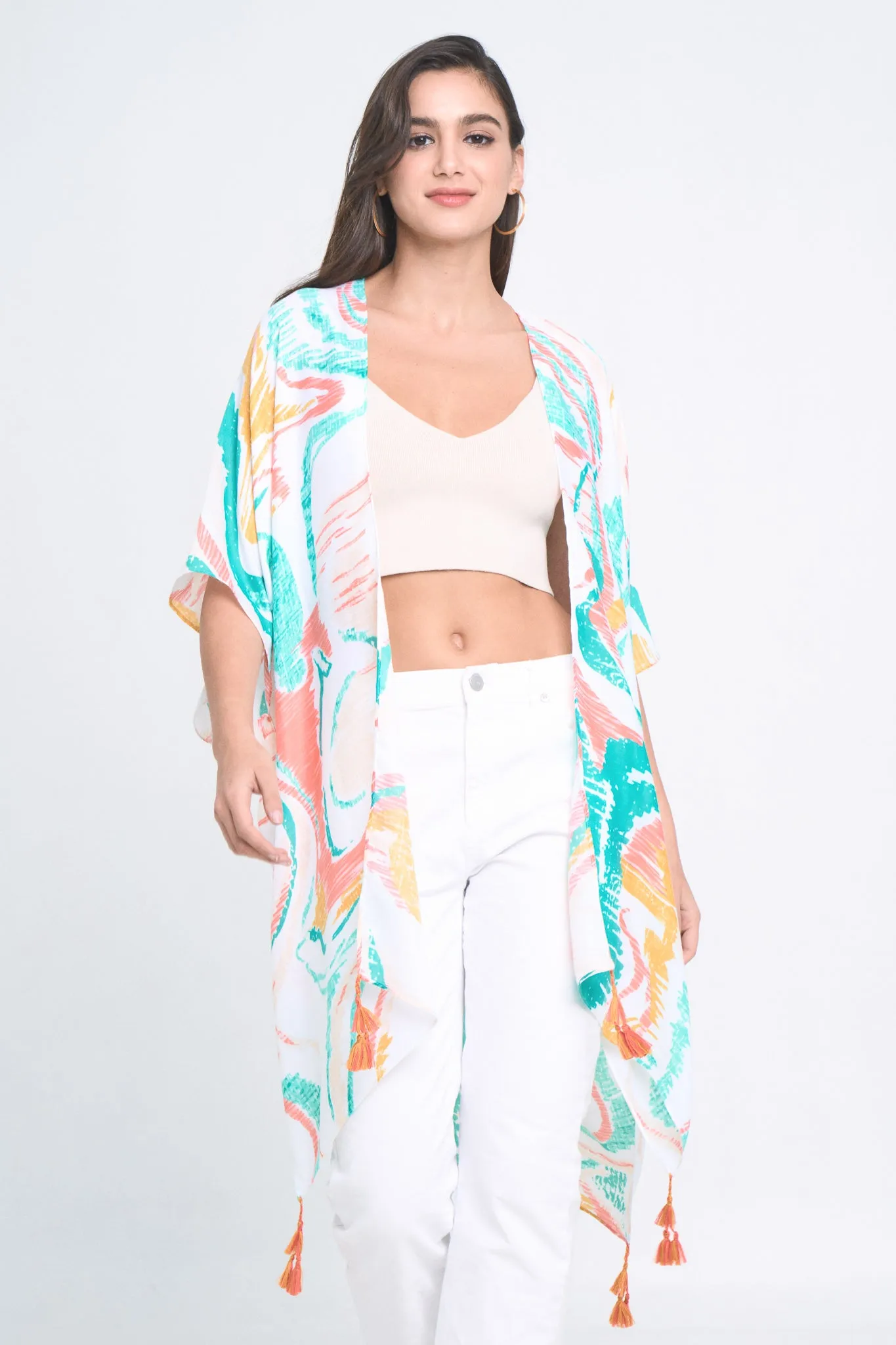 Abstract Print Kimono