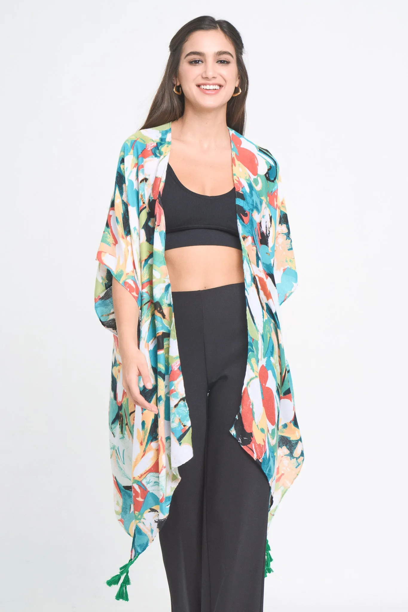 Abstract Print Kimono