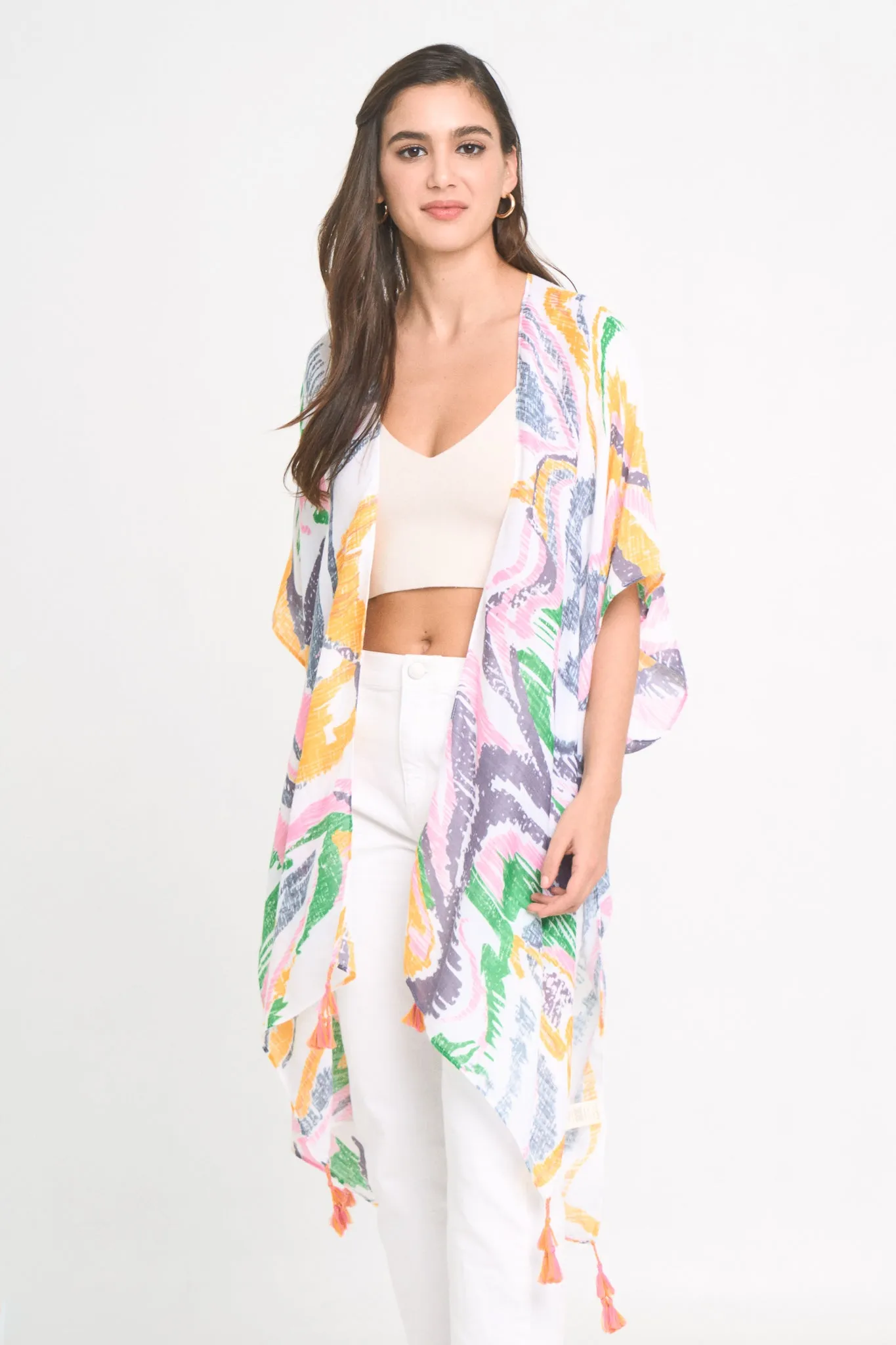 Abstract Print Kimono