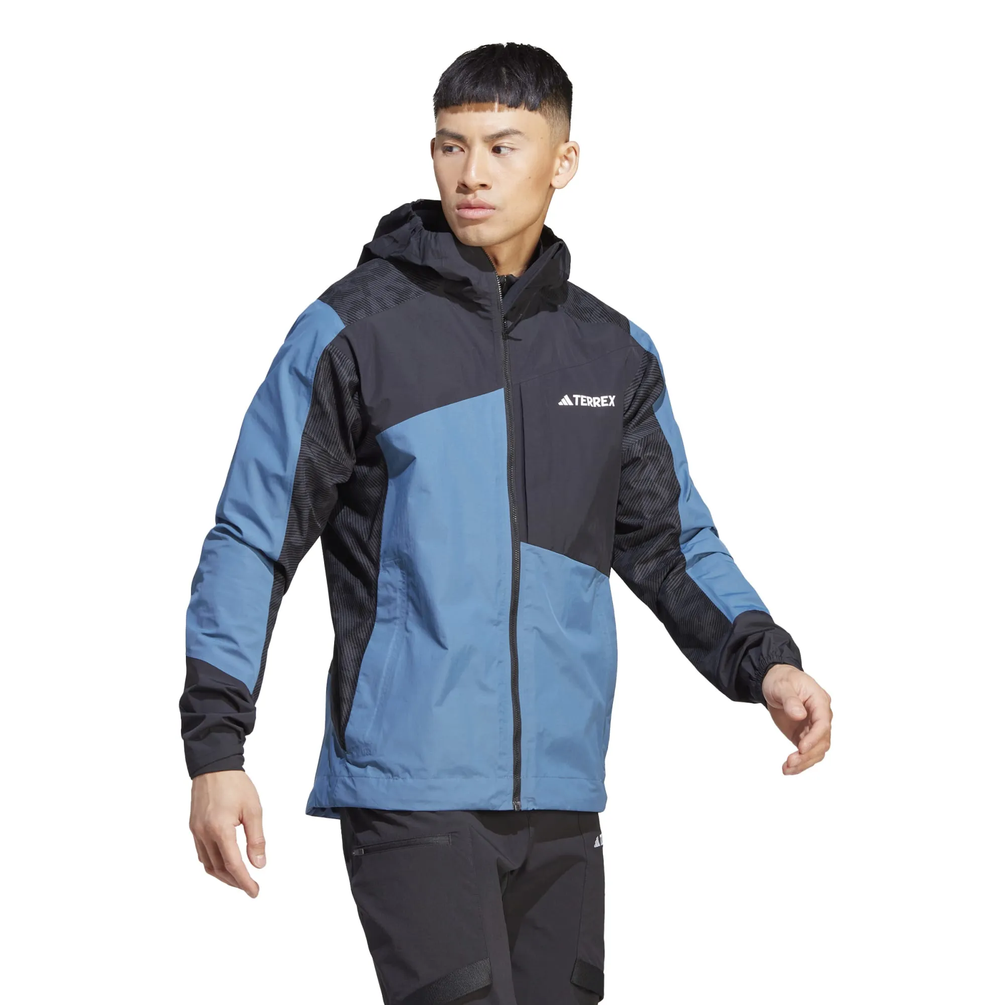 Adidas Men&#x27;s TERREX Xperior Hybrid Rain Jacket Wonste/Black/Carbon | Buy Adidas Men&#x27;s TERREX Xperior Hybrid Rain Jacket Wonste/Black/Carbon here | Outnorth