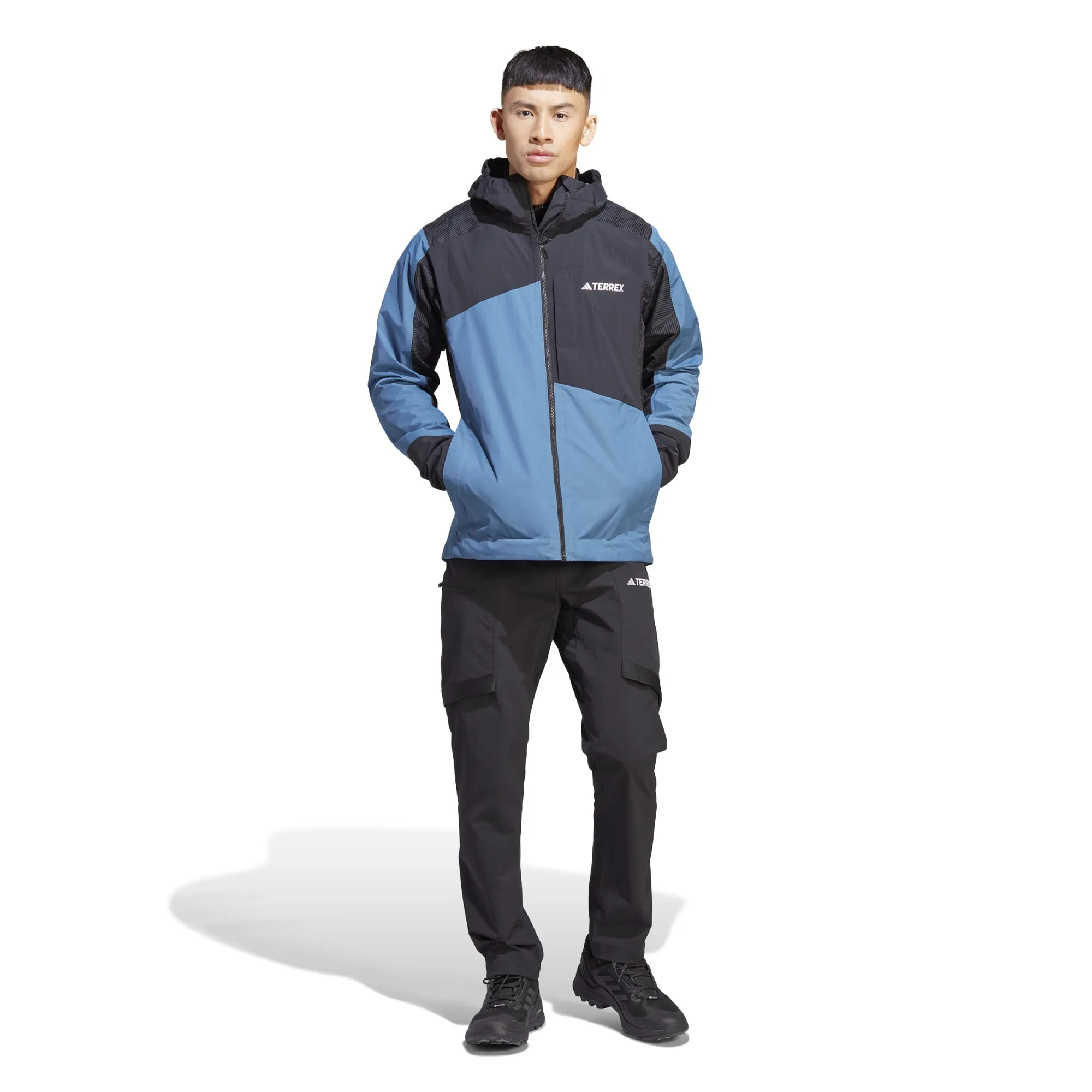 Adidas Men&#x27;s TERREX Xperior Hybrid Rain Jacket Wonste/Black/Carbon | Buy Adidas Men&#x27;s TERREX Xperior Hybrid Rain Jacket Wonste/Black/Carbon here | Outnorth