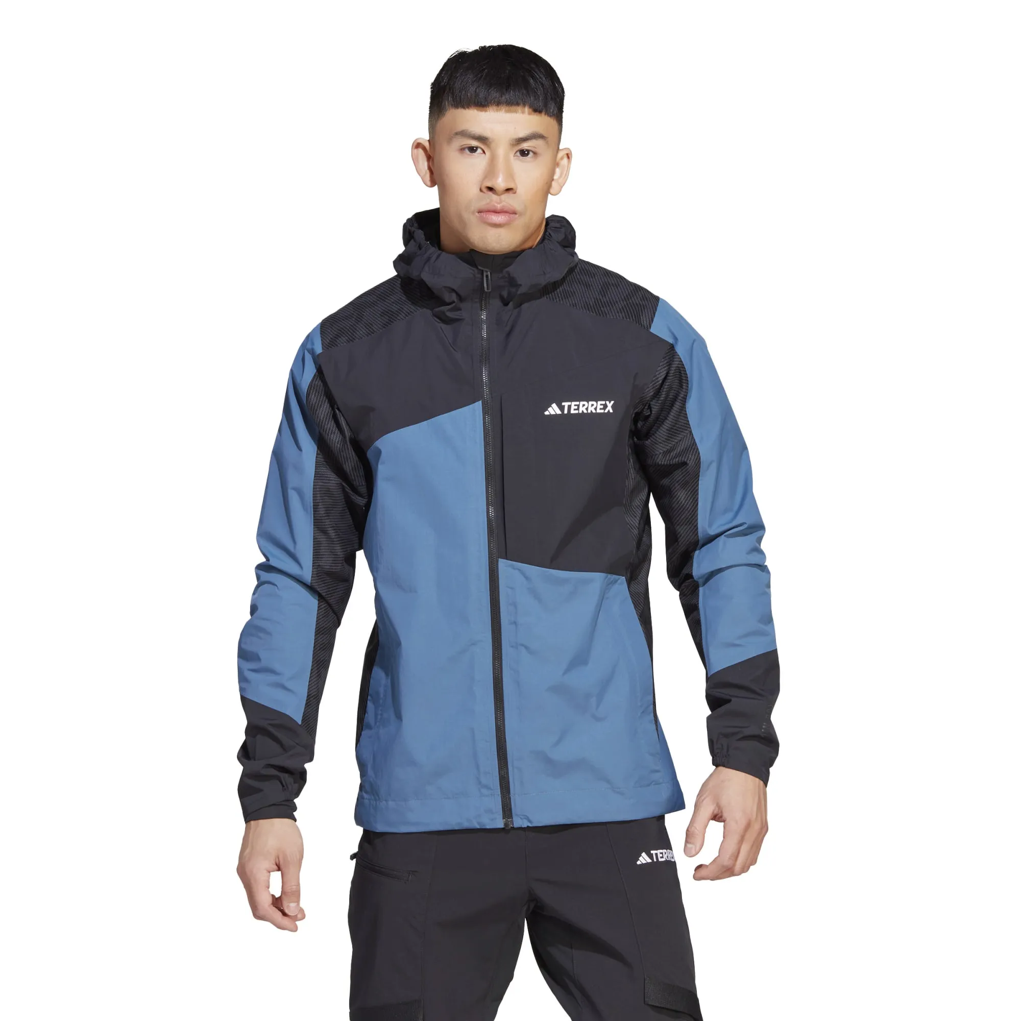 Adidas Men&#x27;s TERREX Xperior Hybrid Rain Jacket Wonste/Black/Carbon | Buy Adidas Men&#x27;s TERREX Xperior Hybrid Rain Jacket Wonste/Black/Carbon here | Outnorth