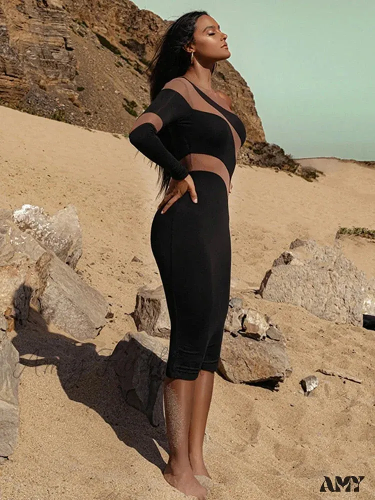 Amy Fashion - Party Club Elegant Streetwear Sexy Slim Dress