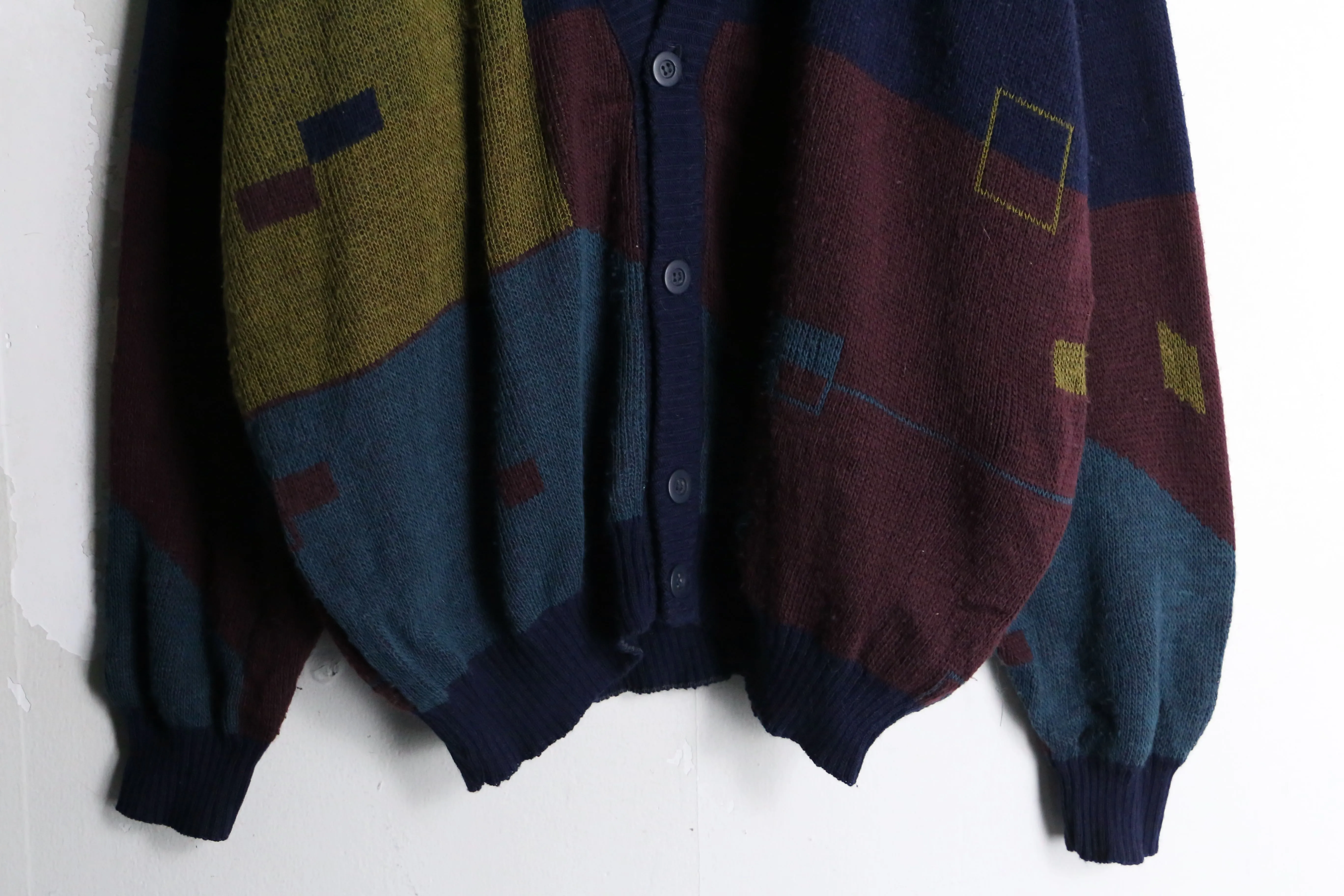 Asymmetry design cardigan