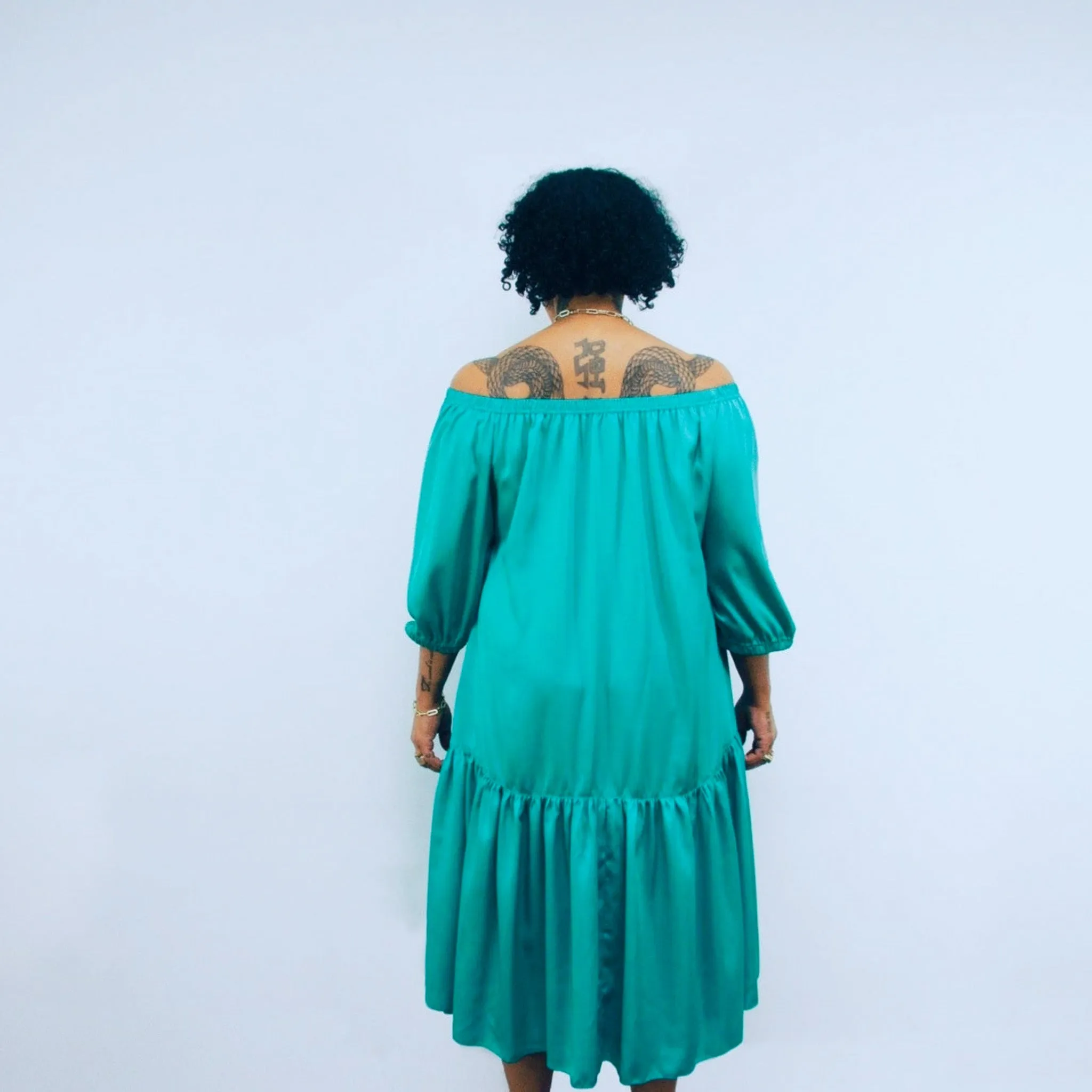 Ausus -Jade Green Maxi Dress