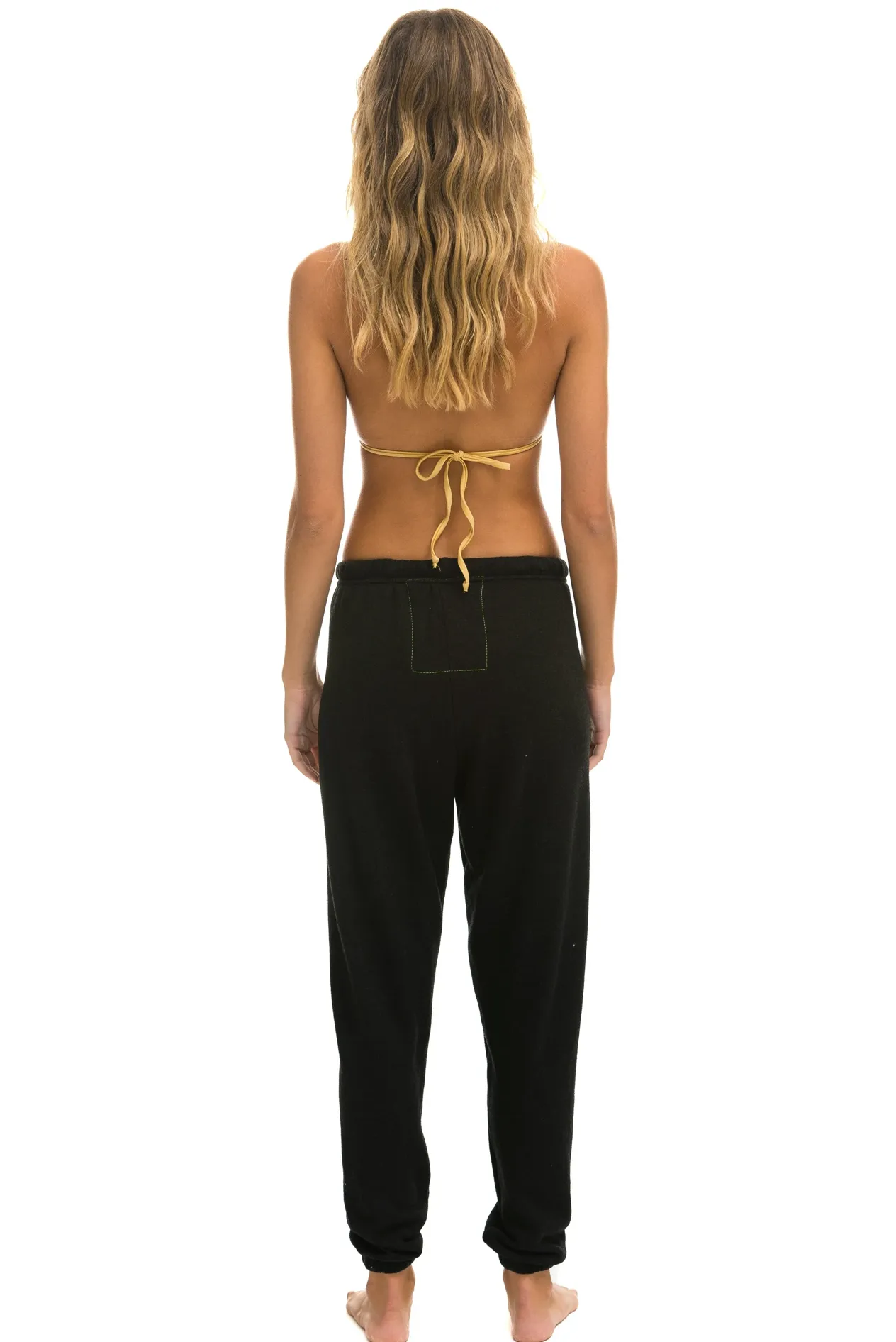 AVIATOR NATION NO WAR SWEATPANTS - BLACK