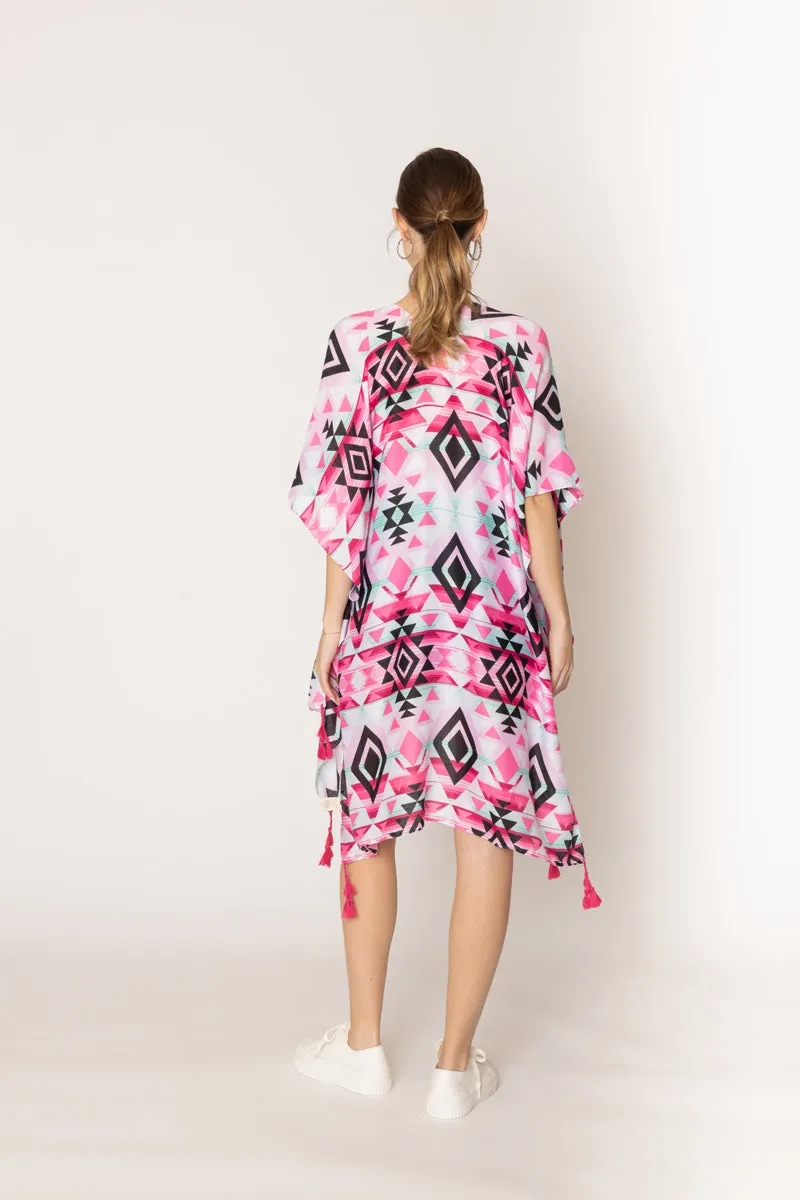 Aztec Print Kimono