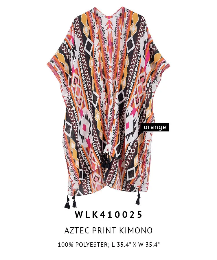 Aztec Print Kimono