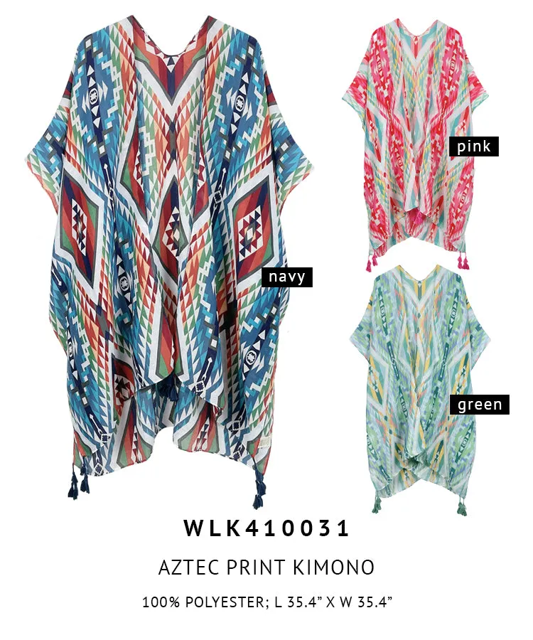 Aztec Print Kimono