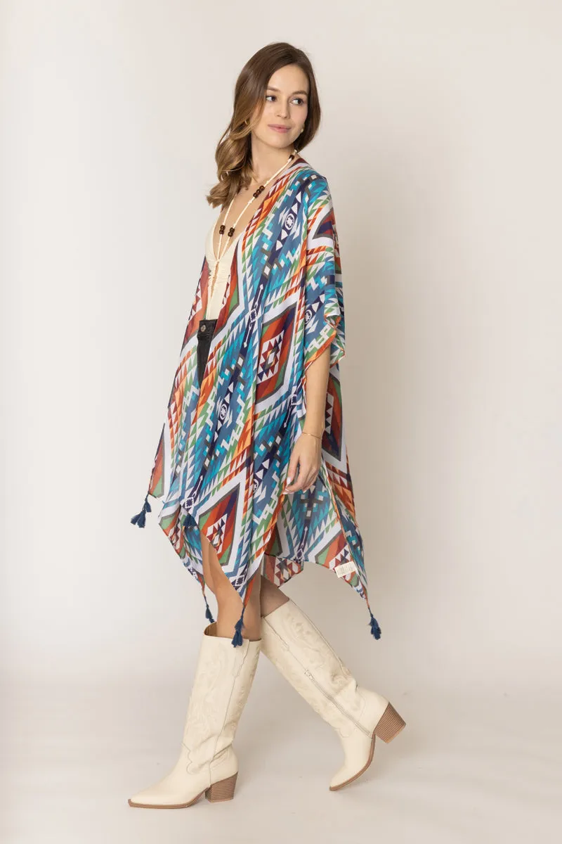 Aztec Print Kimono