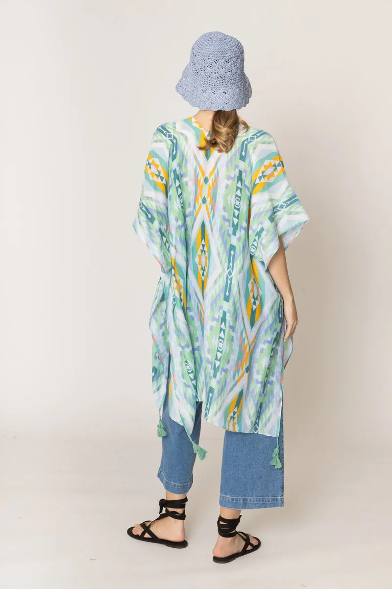 Aztec Print Kimono