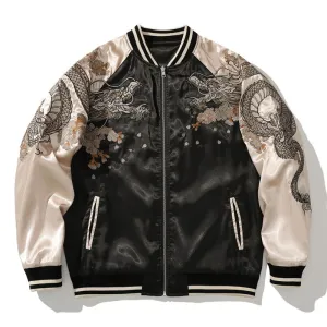 Black Dragon Bomber Jacket