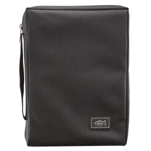 Black Polyester Canvas Bible Cover