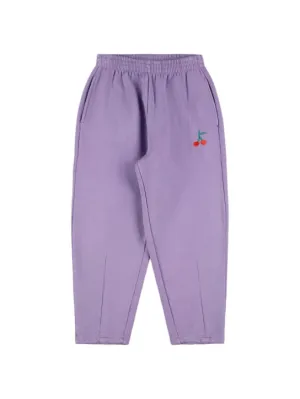 Bobo Choses   Cherry embroidered cotton sweatpants 