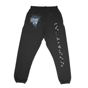 Cave In “UYHS Heart” Black Sweatpants