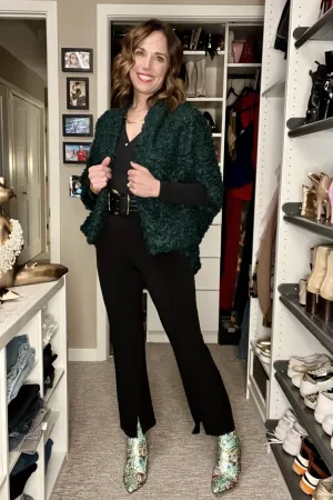 Celeste Cardigan - Emerald Moss