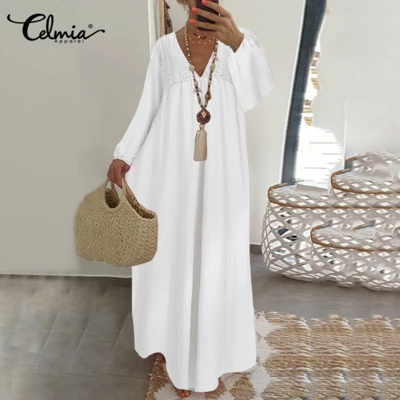 CELMIA Maxi Cotton Cruise Dress