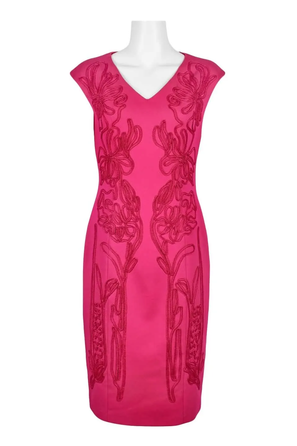 Chic Sleeveless Bodycon Dress with V-Neck and Stylish Zipper Back