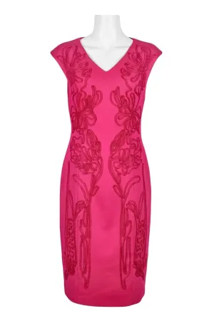 Chic Sleeveless Bodycon Dress with V-Neck and Stylish Zipper Back