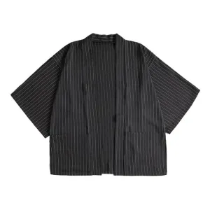 Classic Striped Kimono Cardigan