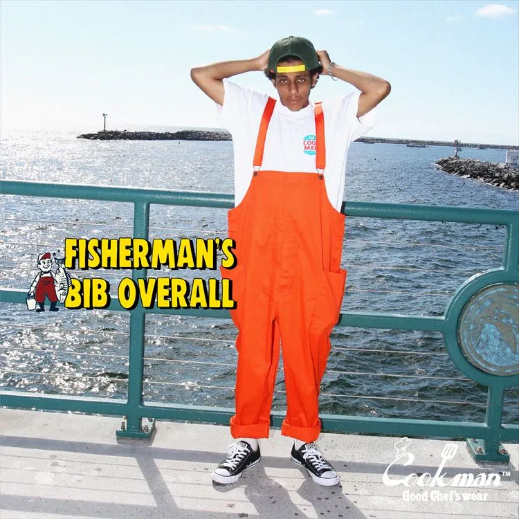 Cookman Fisherman's Bib Overall - Orange
