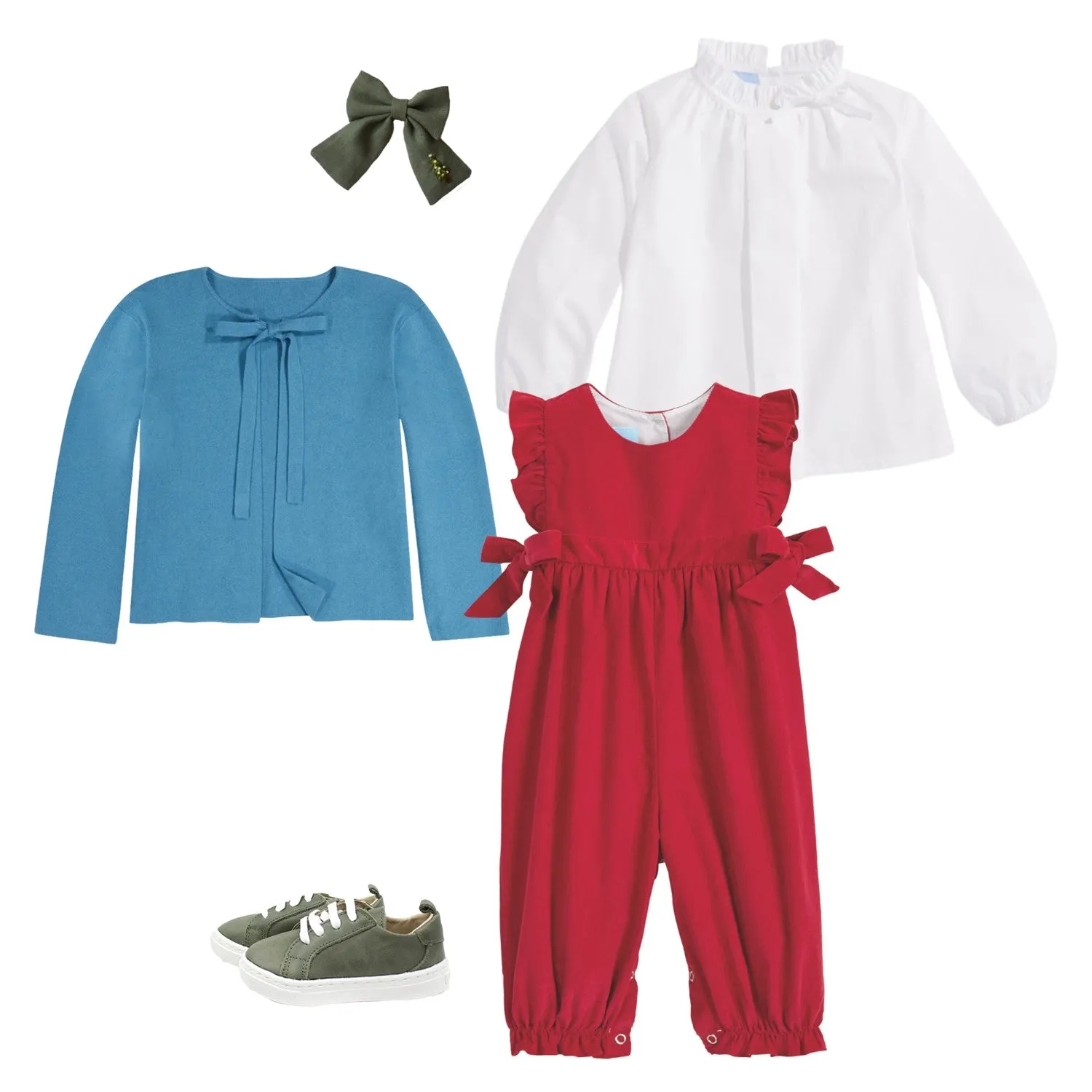 Corduroy Berkley Overall -- Red