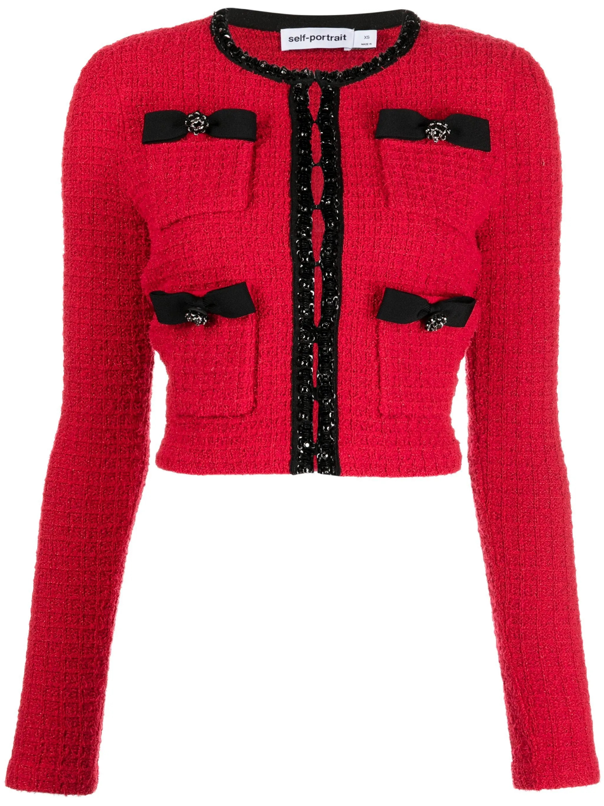 Cream Textured Knit Cardigan
