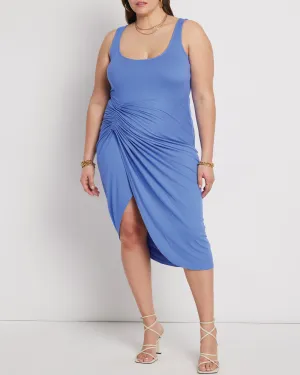 Dakota Gathered Skirt Dress | Baja Blue