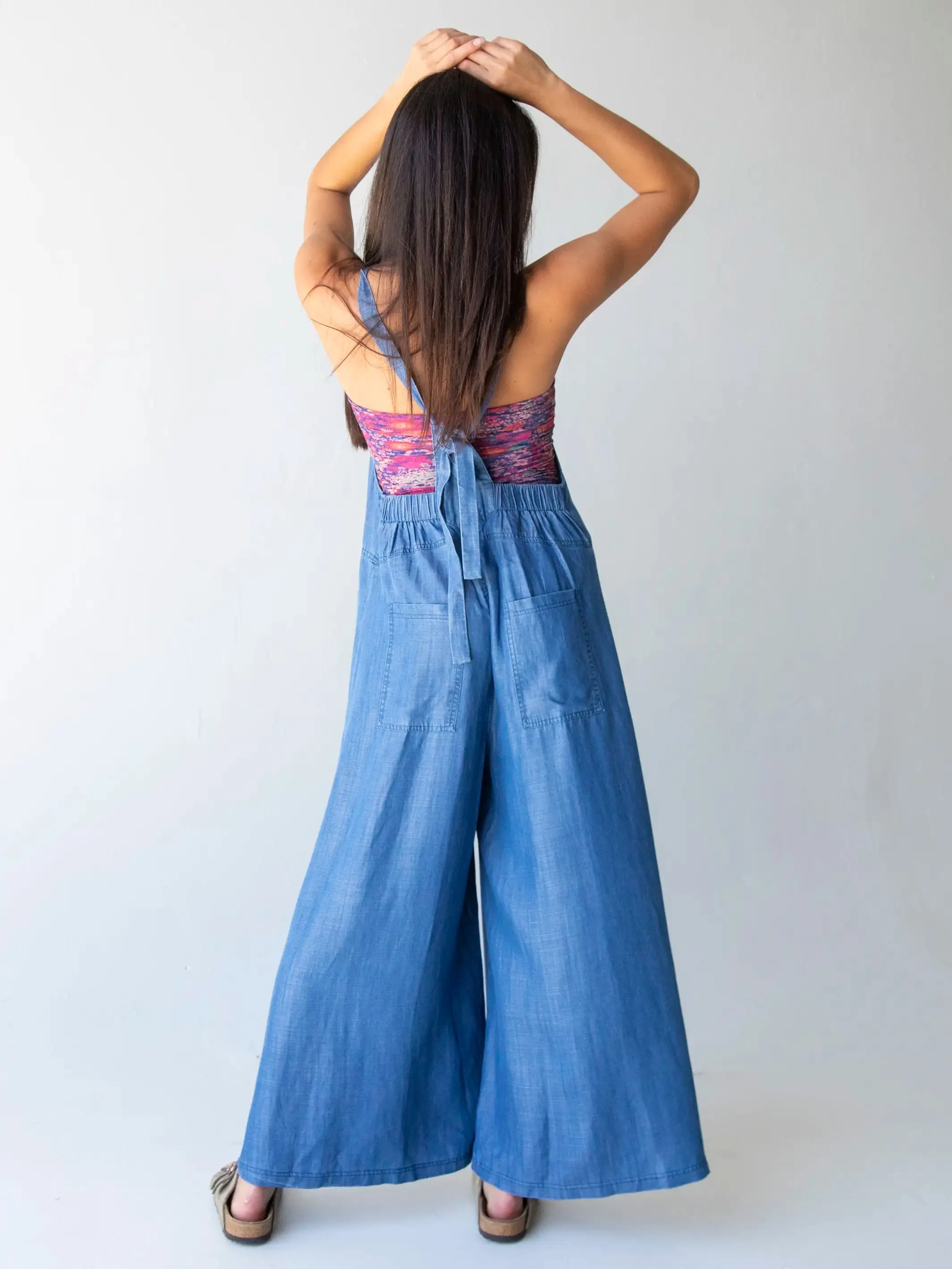 Dakota Tie Overall - Chambray