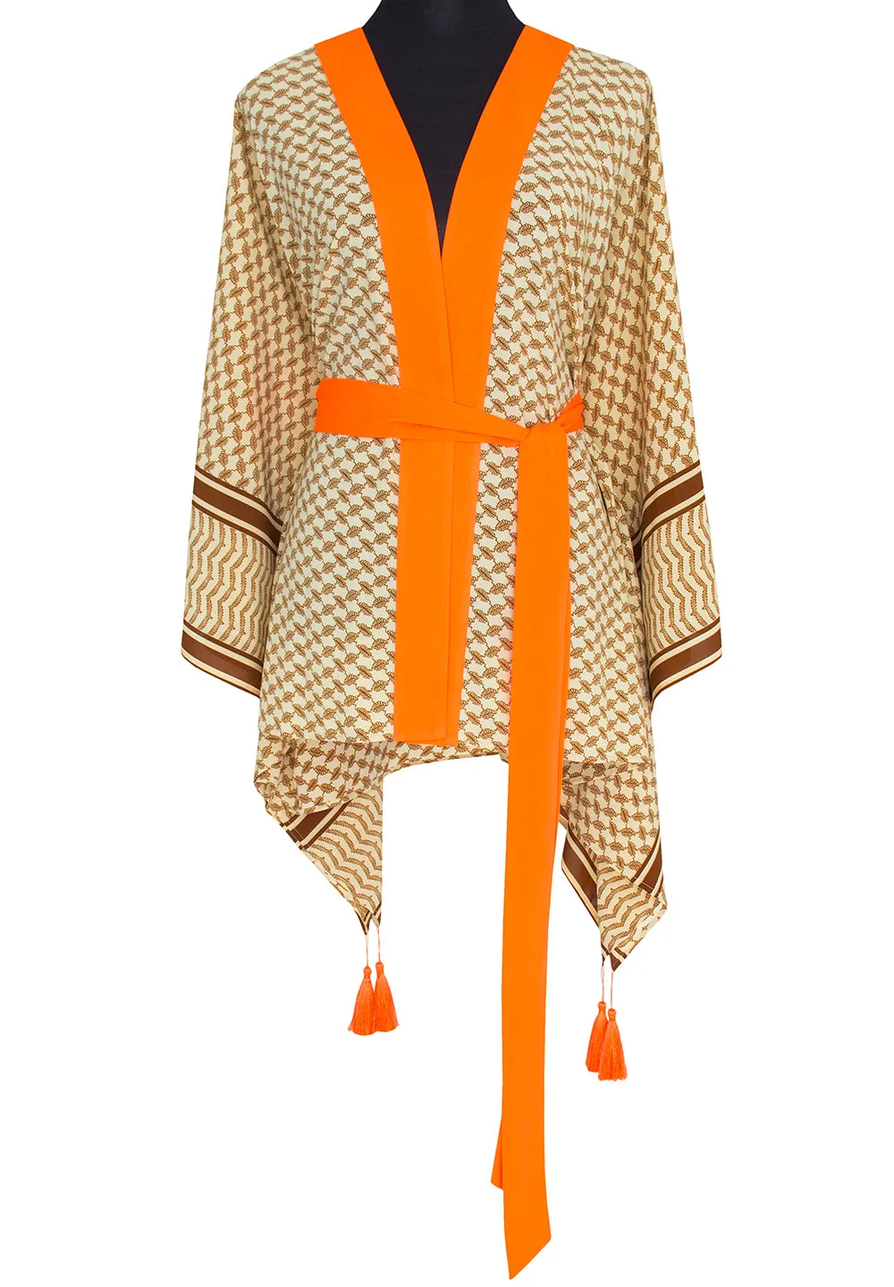 Desert - Sand Kimono Panther (Neon Orange)