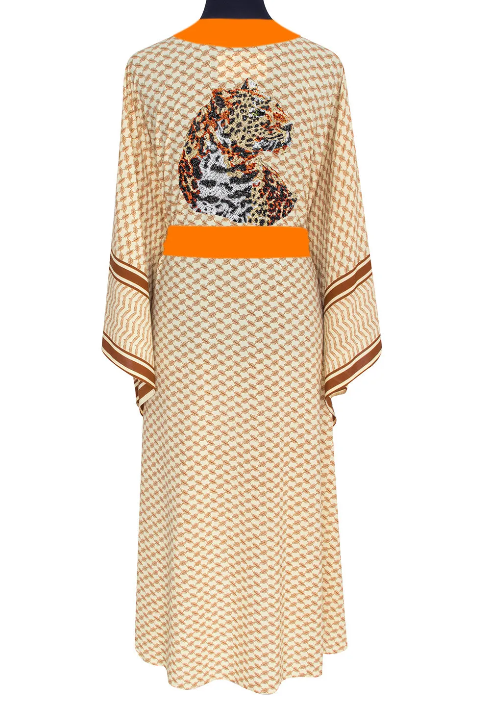 Desert - Sand Kimono Panther (Neon Orange)