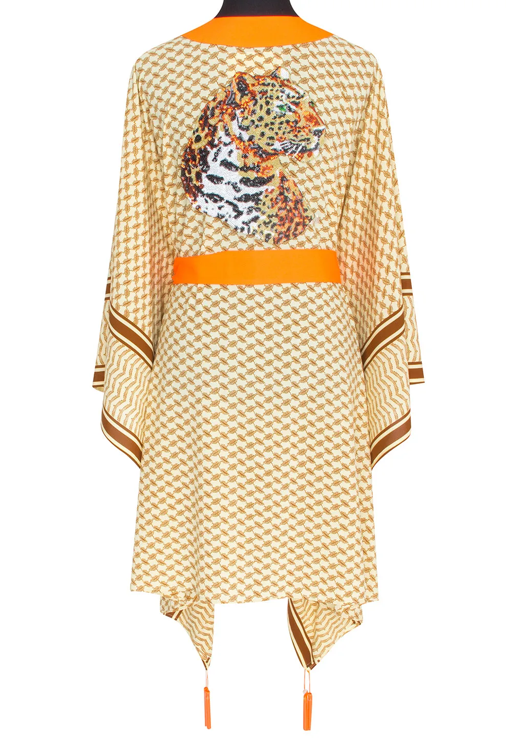 Desert - Sand Kimono Panther (Neon Orange)