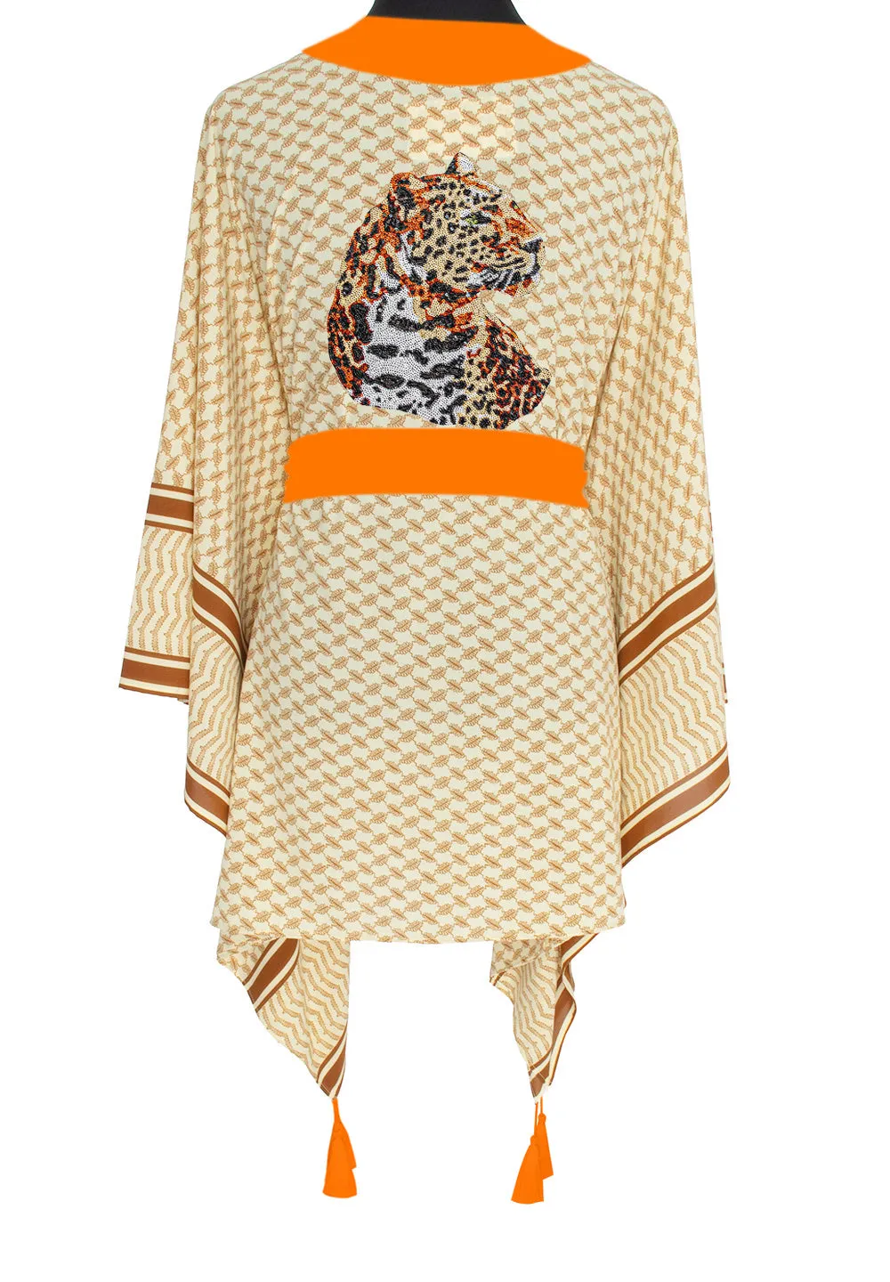 Desert - Sand Kimono Panther (Neon Orange)