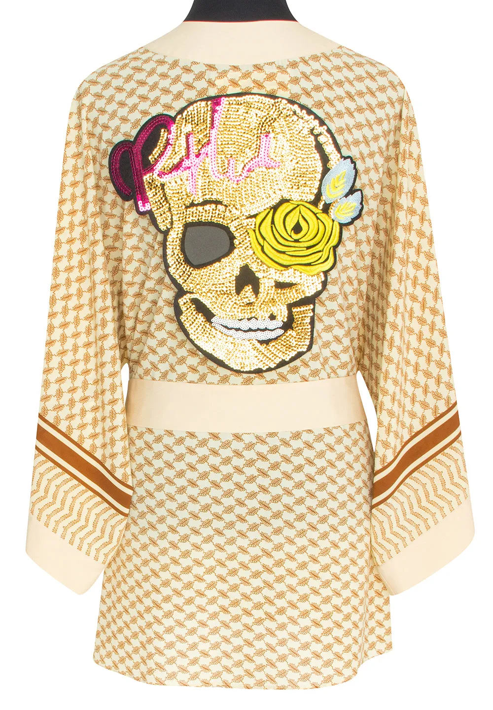 Desert - Sand Kimono Skull (Beige)