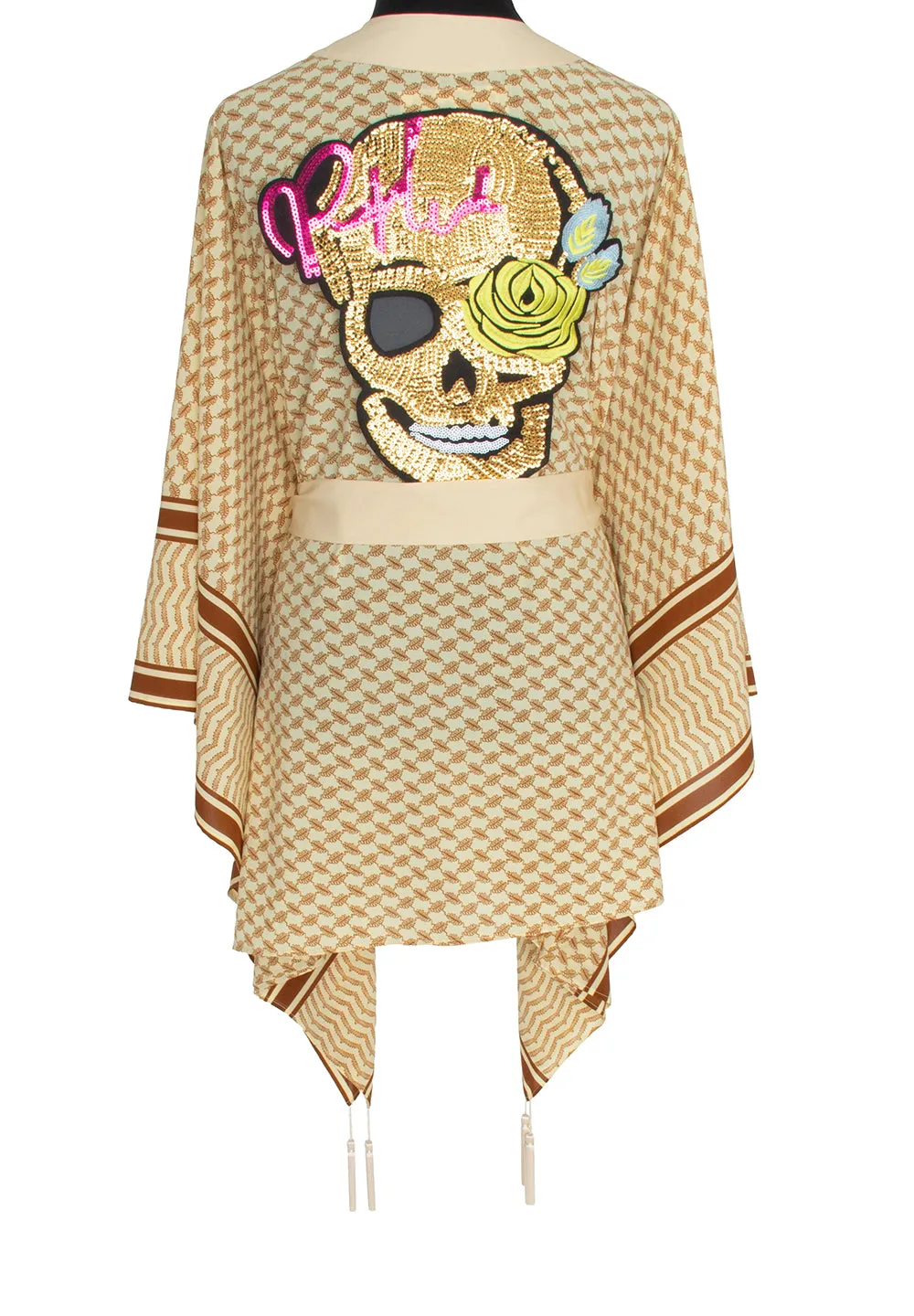 Desert - Sand Kimono Skull (Beige)