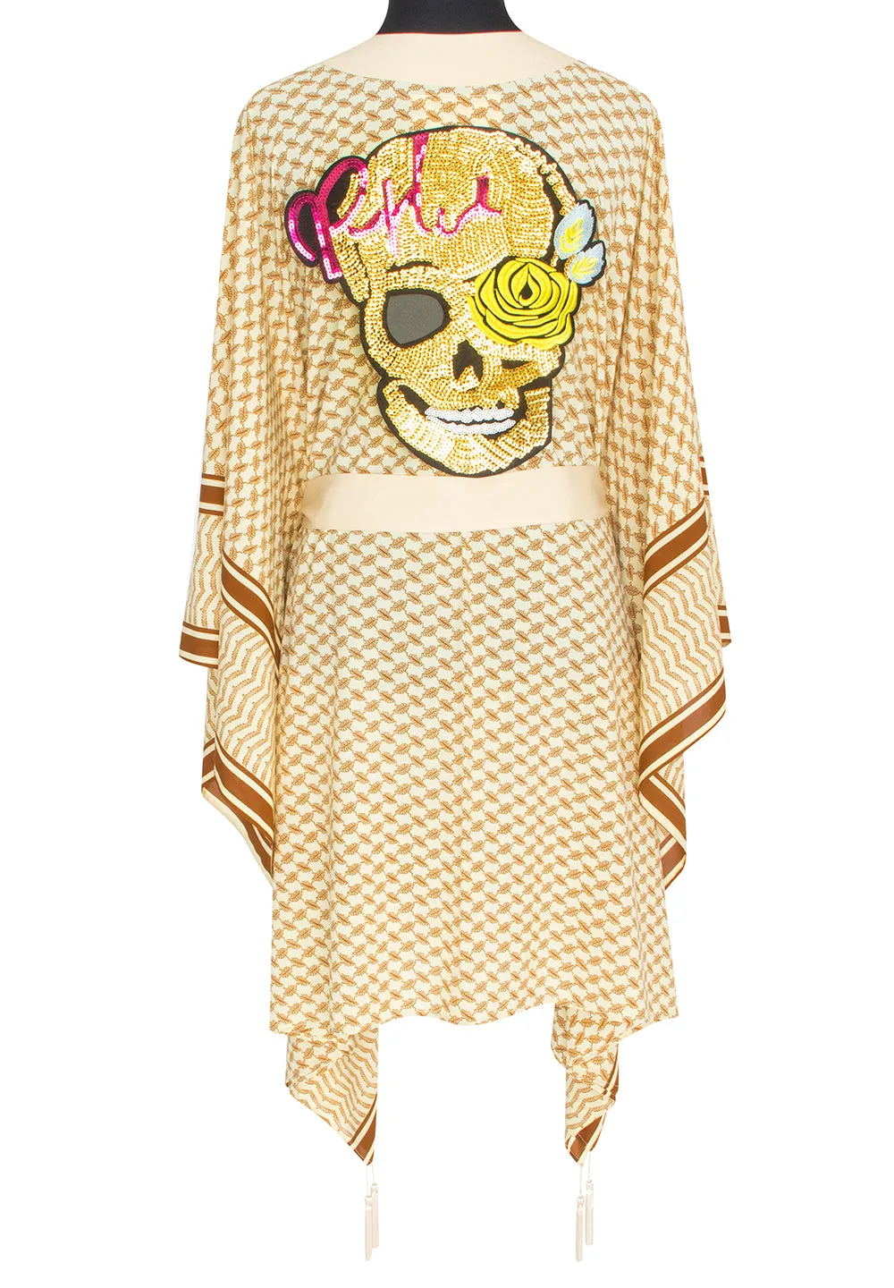 Desert - Sand Kimono Skull (Beige)
