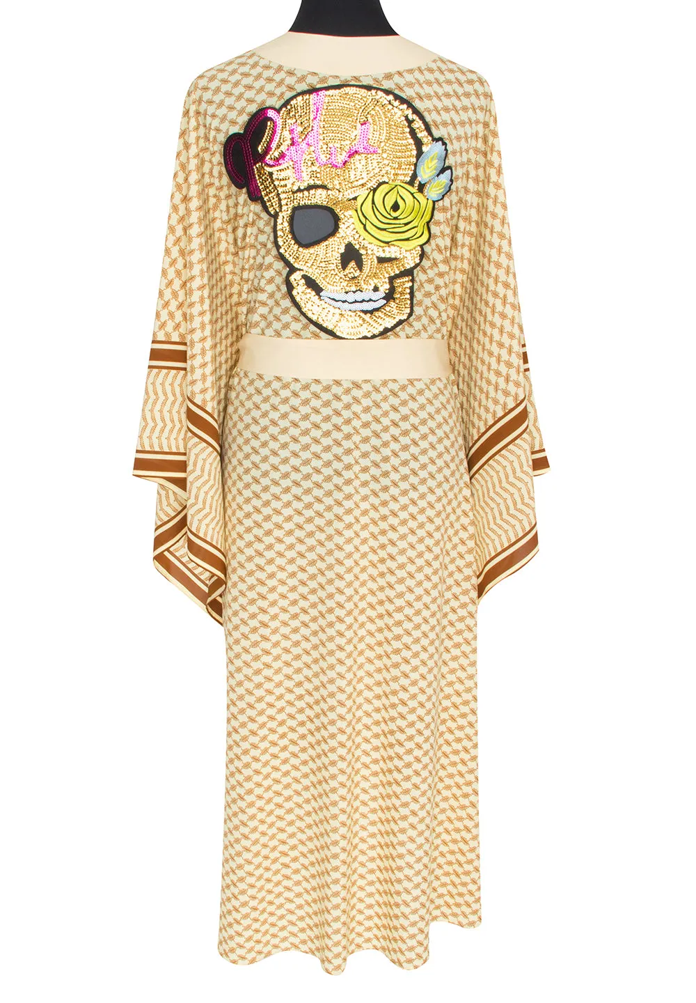 Desert - Sand Kimono Skull (Beige)
