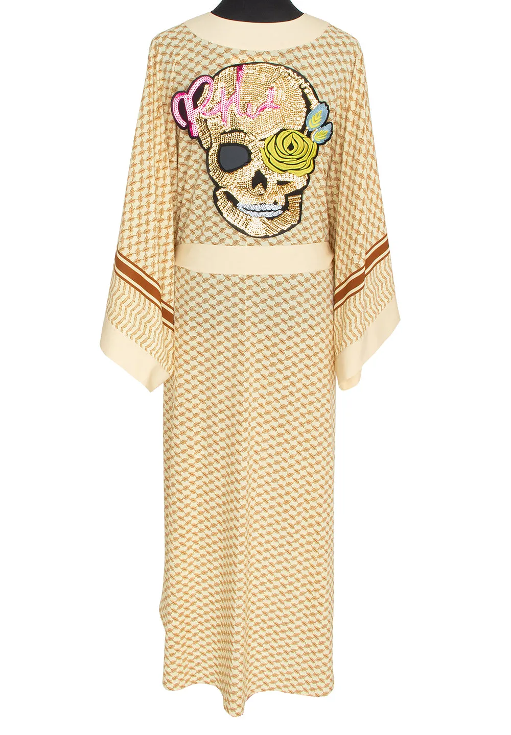 Desert - Sand Kimono Skull (Beige)