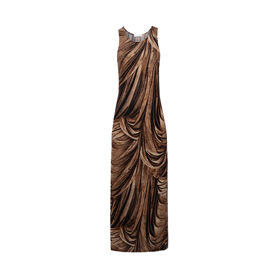 Draped Robe Maxi Dress