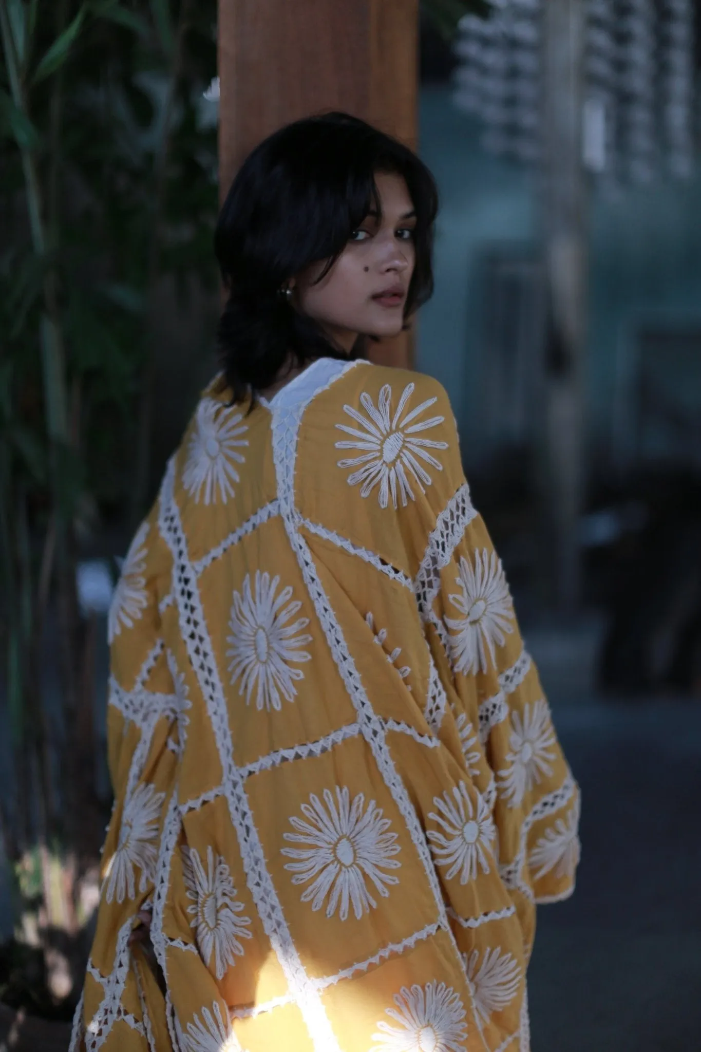 EMBROIDERED KIMONO DUSTER MAIGRET