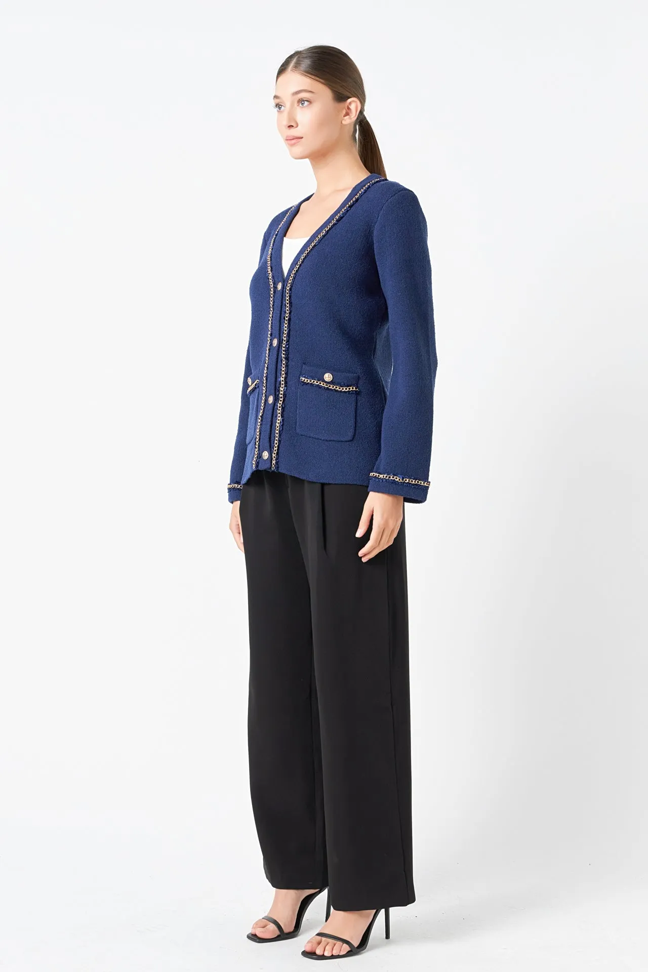 Endless Rose - Chain Trim Cardigan