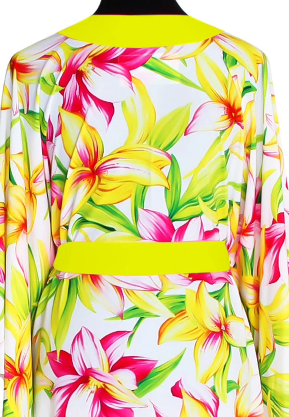 Euphoria – Floral Love Kimono (Neon Yellow)