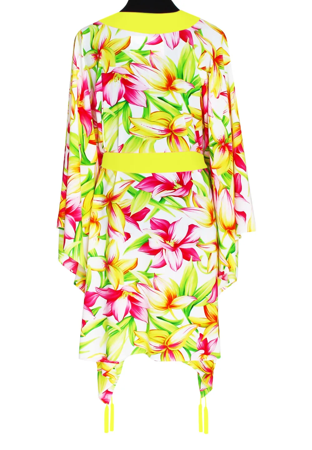 Euphoria – Floral Love Kimono (Neon Yellow)
