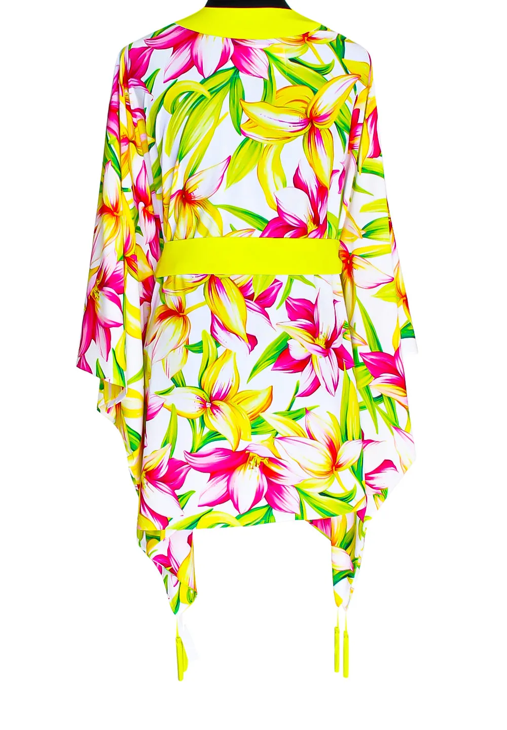 Euphoria – Floral Love Kimono (Neon Yellow)