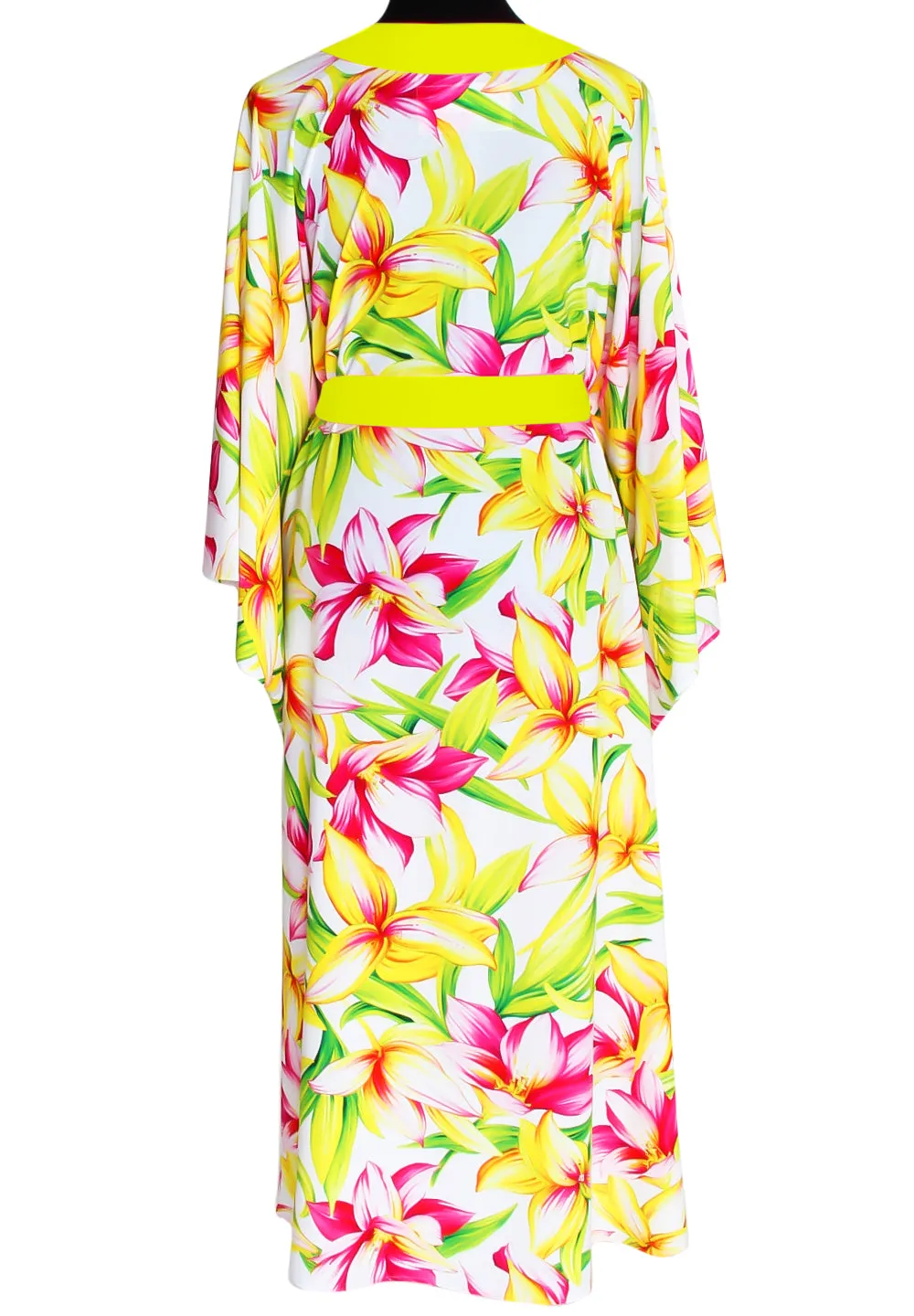 Euphoria – Floral Love Kimono (Neon Yellow)