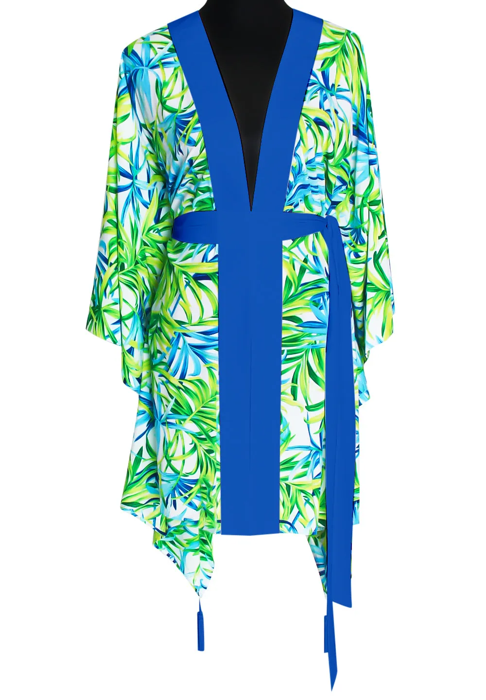 Euphoria – Paradise Palm Kimono (Royal Blue)